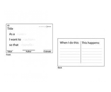 User Story Cards